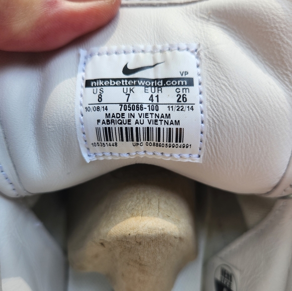 NIKE|Air Python|Size Men's 8|White Metallic Silver|Original Box - Picture 6 of 8